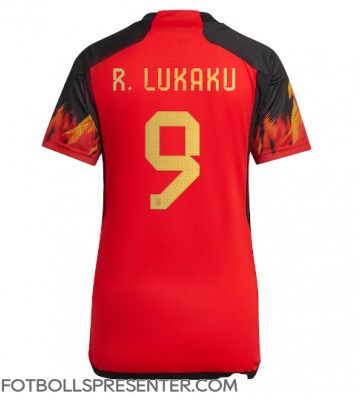 Belgien Romelu Lukaku #9 Hemma Matchtröja Dam VM 2022 Kortärmad